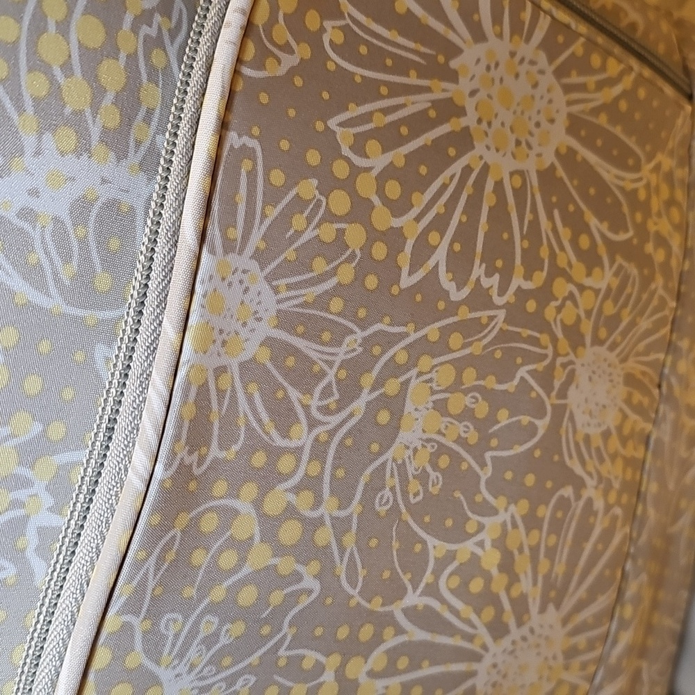 Beyond A Bag Gray And Yellow Floral Tote Bag - Picture 3 of 17